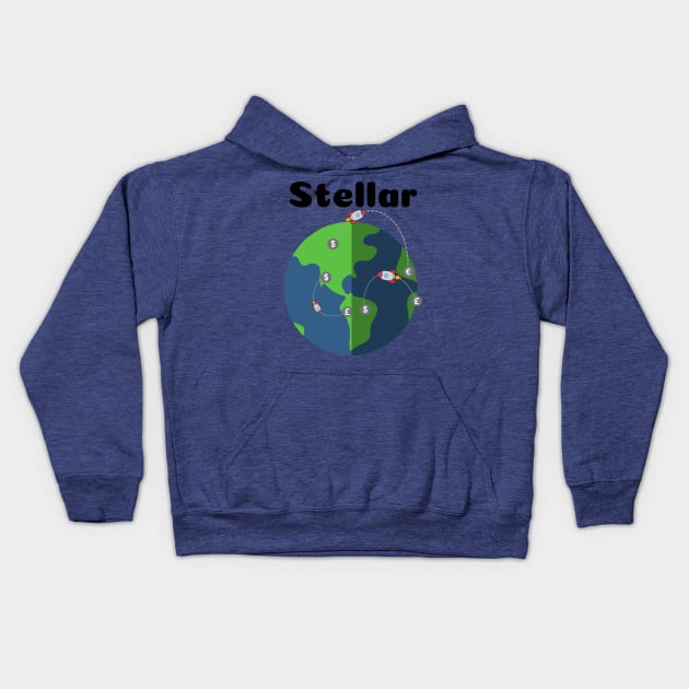 Stellar Payments Kids Hoodie by CryptoStitch